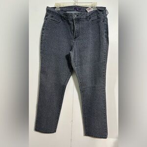 Women's NYDJ Jeans blue leopard print